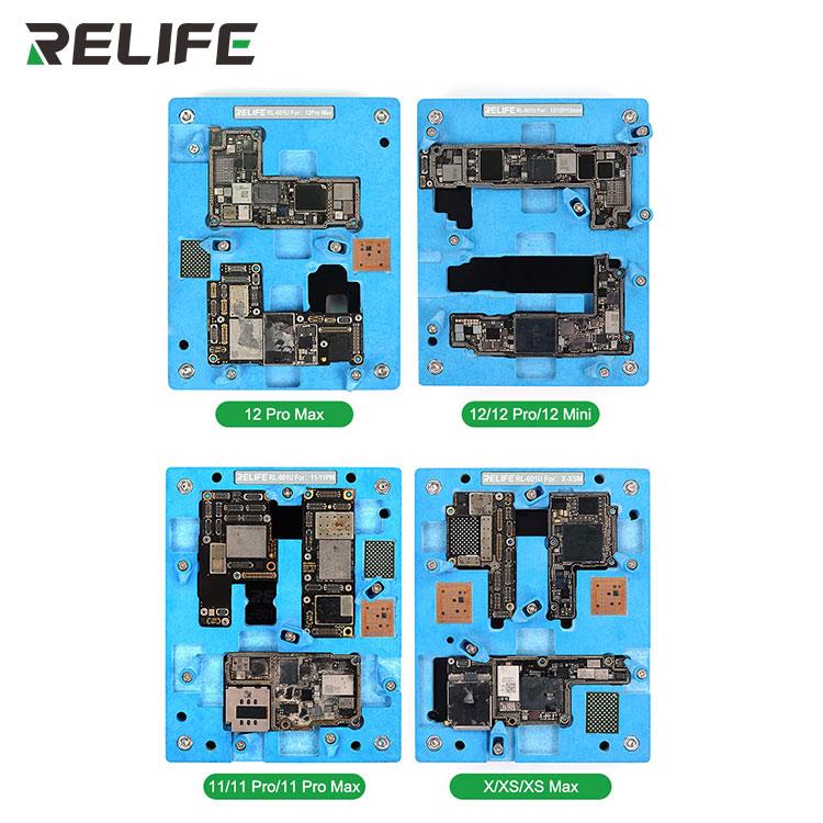 RELIFE RL-601U  IPHONE X-12 SERIES MOBILE PHONE REPAIR MOTHERBOARD FIXTURE FULL SET